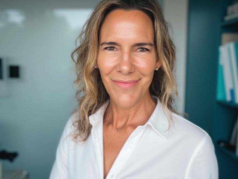 Michaela Stark lächelt entspannt in die Kamera