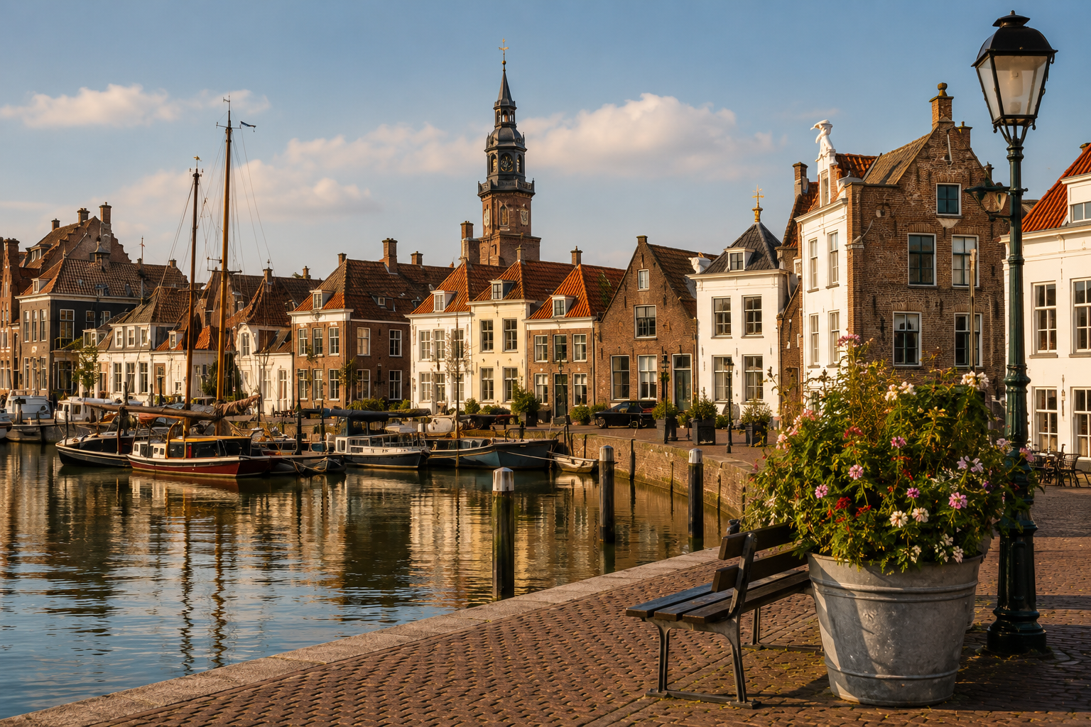 Hafen von Veere Blick auf den Hafen von Veere
