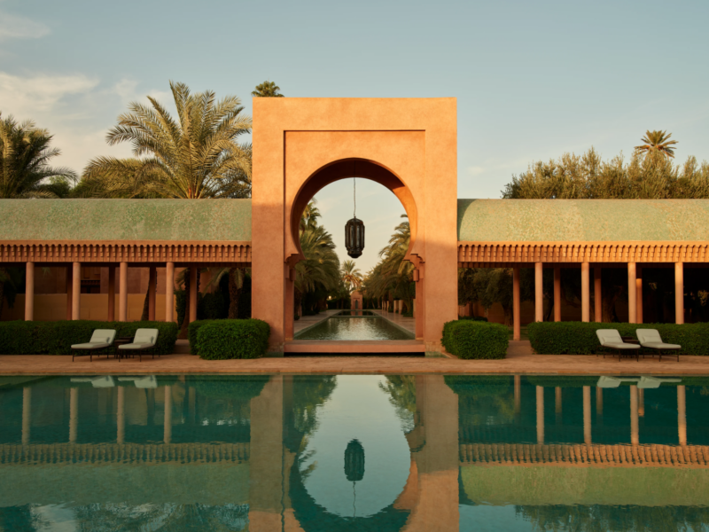 Amanjena, Morocco - Accommodation, Pool Welcome Area Marocco Retreat Eingangsbereich Poolsite
