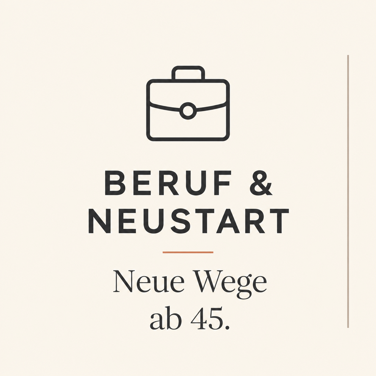 Beruf & Neustart Beruf & Neustart