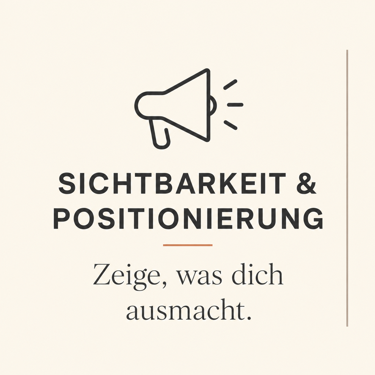 Sichtbarkeit & Positionierung Sichtbarkeit & Positionierung