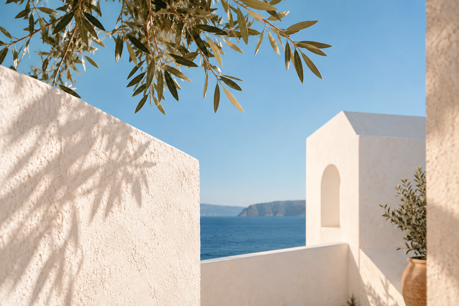 Mediterraneane Ruhe am Meer